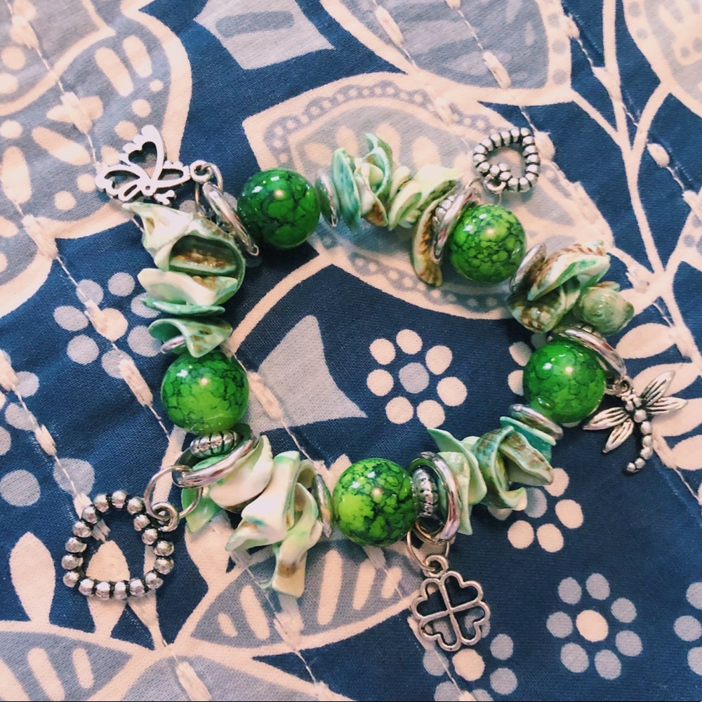 ☆ Green/Irish Charm Bracelet ☆